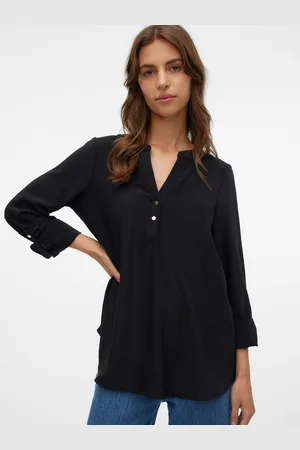 VERO MODA Shirt VMANI LS TOP WVN GA NOOS