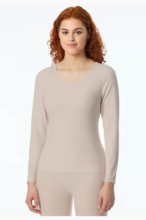 Schiesser Shirt met lange mouwen "Invisible Soft Warming" met open gesneden randen en platte naden