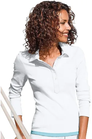 Casual Looks Poloshirt met lange mouwen Poloshirt (1-delig)