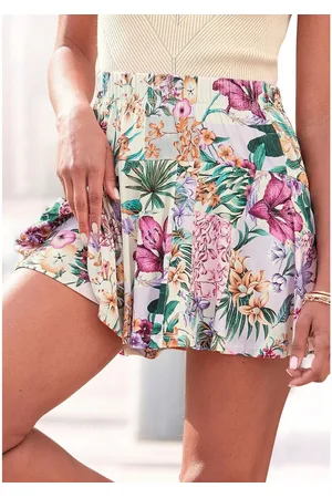 Lascana Broekrok met all-over print, skort, rok (skirt) en broek (short), zomers