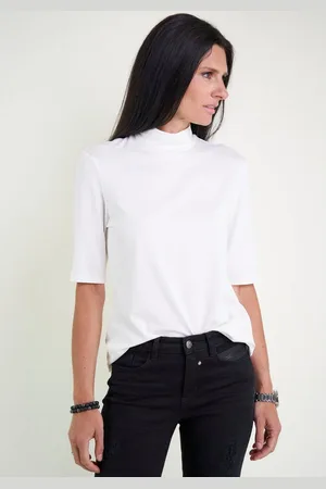 Seidel Moden Shirt met staande kraag in heuplengte, made in germany