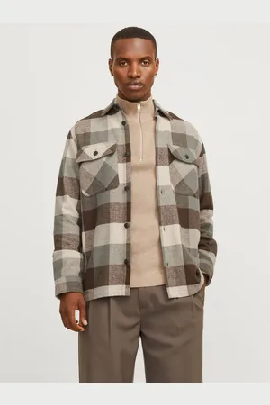 JACK & JONES Overhemd met lange mouwen JPRRAYMOND MELANGE CHECK LS OVERSHIRT SN