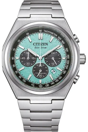 Citizen Chronograaf Horloge, heren, titanium, Eco-Drive, solar, stopwatchfunctie, saffierglas
