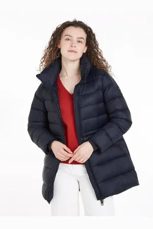 Tommy Hilfiger Lange jas met gestempeld logo