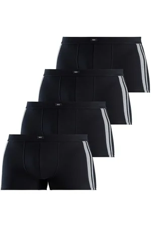 H.I.S Boxershort voor heren met contrasterende strepen aan de zijkanten (set, 4 stuks)