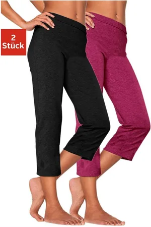 Vivance Capribroek met rubberen tailleband, loungewear (Set van 2)