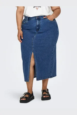 ONLY Jeans rok CARSIRI FRONT SLIT SKIRT DNM GUA NOOS