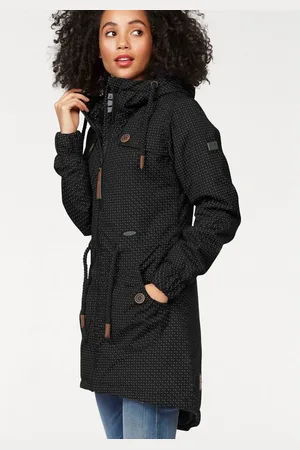 alife kickin Outdoorjack CHARLOTTEAKB gevoerd parka, capuchonjack met tailleband