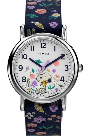 Timex Kwartshorloge PEANUTS WEEKENDER Horloge, kinderhorloge, meisjeshorloge, Snoopy, schoolbegin, cadeau-idee