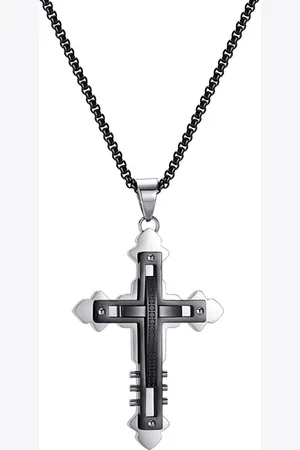 Firetti Ketting met hanger Sieraden cadeau roestvrijstalen halssieraden halsketting venezianerkette kruis