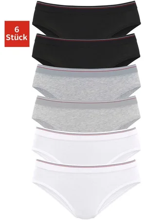 H.I.S Bikinibroekje elastische katoenkwaliteit (6 stuks, Set van 6)