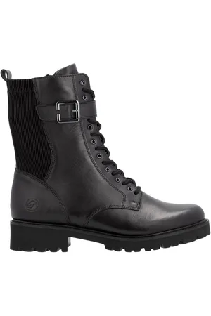Remonte Veterlaarsjes blokhak, veterschoenen met decoratieve gesp