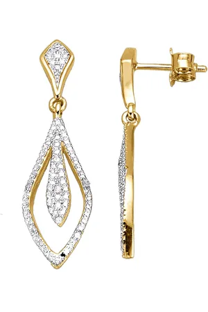 Firetti Paar oorhangers Sieraad Geschenk Zilver 925 Oorsieraden Oorbellen Statement Navette