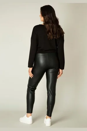 Base Level Legging Alene In licht glanzende imitatieleer-look