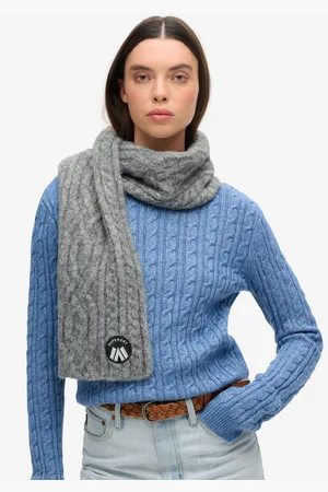 Superdry Gebreide sjaal CABLE LUXE KNIT SCARF
