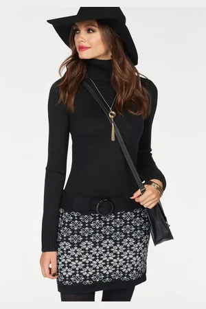 melrose Gebreide jurk feestelijke gelegenheden en partijen, mini-snit, elegante stijl
