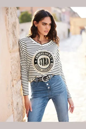 Heine Shirt met lange mouwen Gestreept shirt (1-delig)