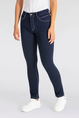 Mac Straight jeans MELANIE dragon-fly Decoratieve nietendetails op de achterzak