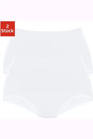 Petite Fleur Modellerende slip van elastische katoen, shape wear (2 stuks, Set van 2)