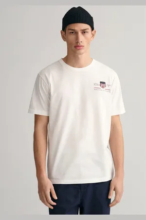 GANT T-shirt REG ARCHIVE SHIELD EMB SS T-SHIRT geïnspireerd door het archief uit de jaren 