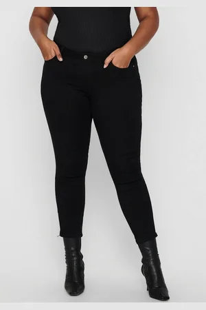 ONLY Skinny fit jeans CARKARLA REG SK ANKLE ZIP JNS met ritssluiting onder in de pijpen