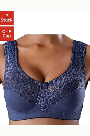 Petite Fleur Steun-bh zonder beugels, met elegante kant, basic dessous (Set van 2)