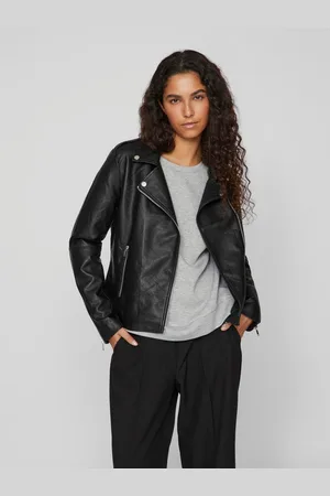 VILA Imitatieleren jack VICARA COATED JACKET - NOOS