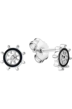 Firetti Paar oorstekers Sieraden cadeau zilver 925 oorbellen stuurwiel