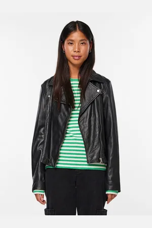 Pieces® Leren jack PCSUSSE LEATHER JACKET NOOS