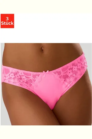 Petite Fleur Slip met iets transparante jacquard-kant aan beide kanten opzij (3 stuks)