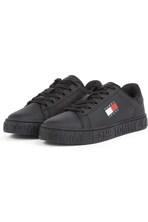 Tommy Hilfiger Plateausneakers TJW LOGO OUTSOLE SNEAKER ESS vrijetijdsschoen, lage schoen, veterschoen met zijlogo-vlag