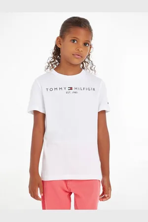 Tommy Hilfiger Shirt met ronde hals ESSENTIAL SWEATPANTS met logo-opschrift