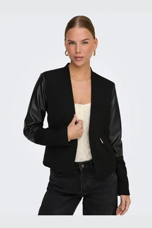 ONLY Korte blazer ONLFARIDA LIFE L/S ZIP PU DET BLAZER TLR