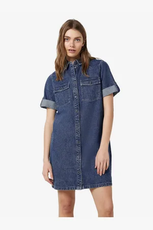 Noisy May Jeans jurk NMNEW SIGNE S/S DENIM DRESS WG002MB NOOS
