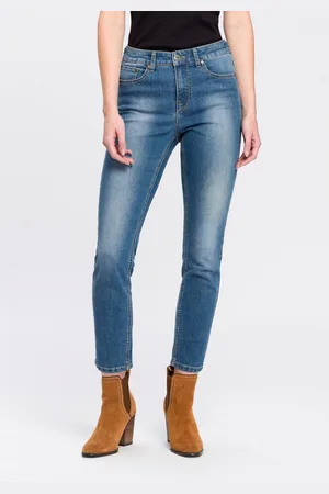 ARIZONA 7/8 jeans Shaping strak, skinny jeans, used-wassing, high-waist, 7/8-lengte