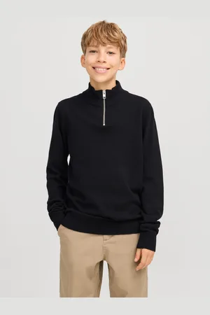 JACK & JONES Schipperstrui JJEEMIL KNIT HALF ZIP NOOS JNR