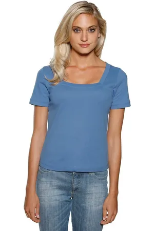 Heine Shirt met korte mouwen Shirt met carréhals (1-delig)