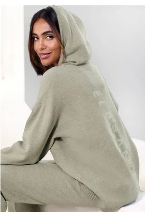 ELBSAND Hoodie van hoogwaardige brei