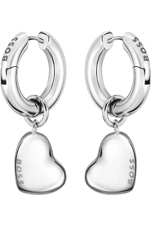 HUGO BOSS Paar creolen HONEY LOVE, Herz, 1580640, 1580641