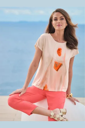Heine Shirt met korte mouwen Gedessineerd shirt (1-delig)