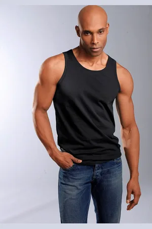 H.I.S Tanktop Onderhemd voor heren met ronde hals van katoen (set, 3-delig)