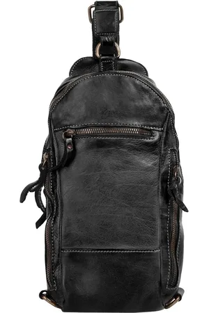 X-zone Schoudertas echt leer, made in italy