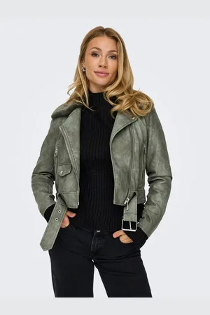 ONLY Imitatieleren jack ONLMACY WASHED BIKER CC OTW