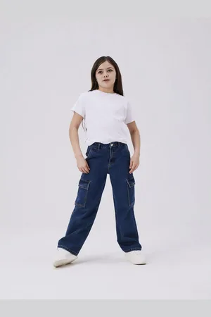 NAME IT Wijde jeans NKFROSE HW WIDE CARGO JEANS 6190-BS NOOS