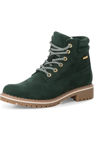 Tamaris Winterlaarzen blokhak, veterschoenen, outdoorschoen met duo-tex-uitrusting