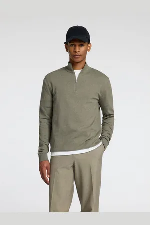 SELECTED Schipperstrui SLHBERG HALF ZIP CARDIGAN NOOS