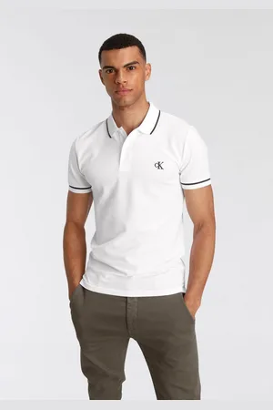 Calvin Klein Poloshirt TIPPING SLIM POLO met logo merklabel