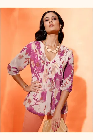 CRÉATION L Gedessineerde blouse