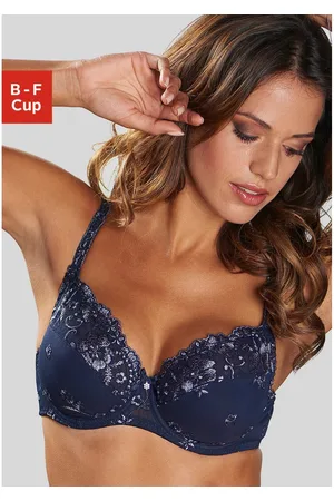 Lascana Beugel-bh WANDA met borduurkant in bloemetjes-look, dessous