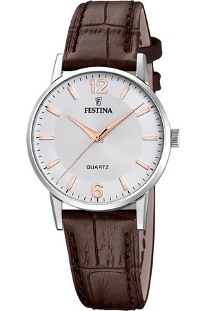 Festina Kwartshorloge Horloge, dameshorloge, leren band, analoog